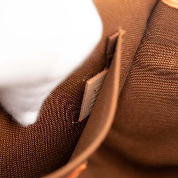 LOUIS VUITTON Authentic Brown Monogram Leather Shoulder Bag - Picture 6 of 7